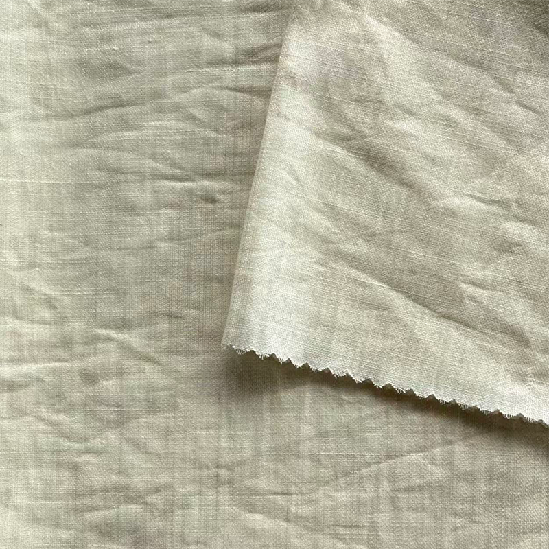 NO 6053 Țesătură de in Tencel strălucitoare