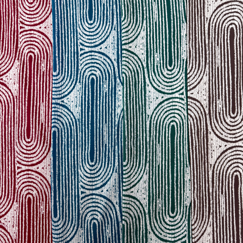Rayon imprimat 45S – Ondulări